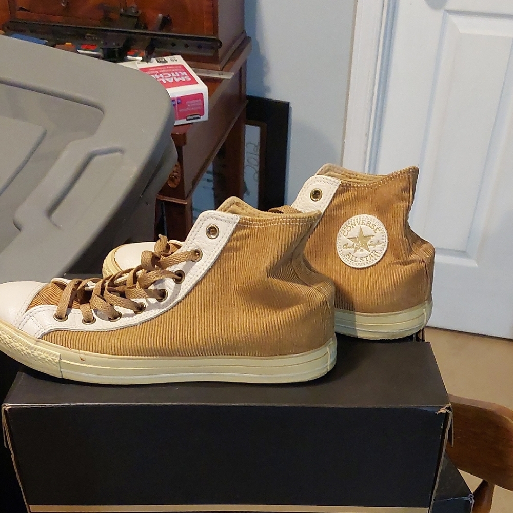 Converse Tan High-Top Sneakers